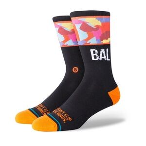 NWT Stance Men’s Baltimore Orioles Black 2023 City Connect Crew Socks